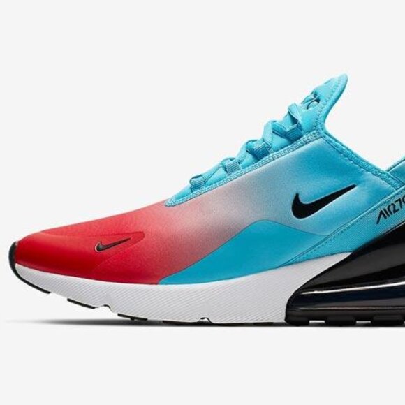 Men\'s Nike Air Max 270- Firecracker Blue Fury White University Red SIZE 12 main image 4